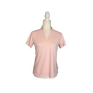 NWT Lady Hagen golf polo- pink blush - S